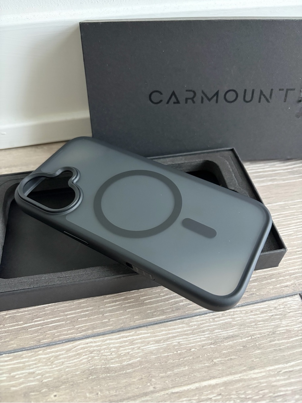 Black MagSafe-Compatible Protective Phone Case